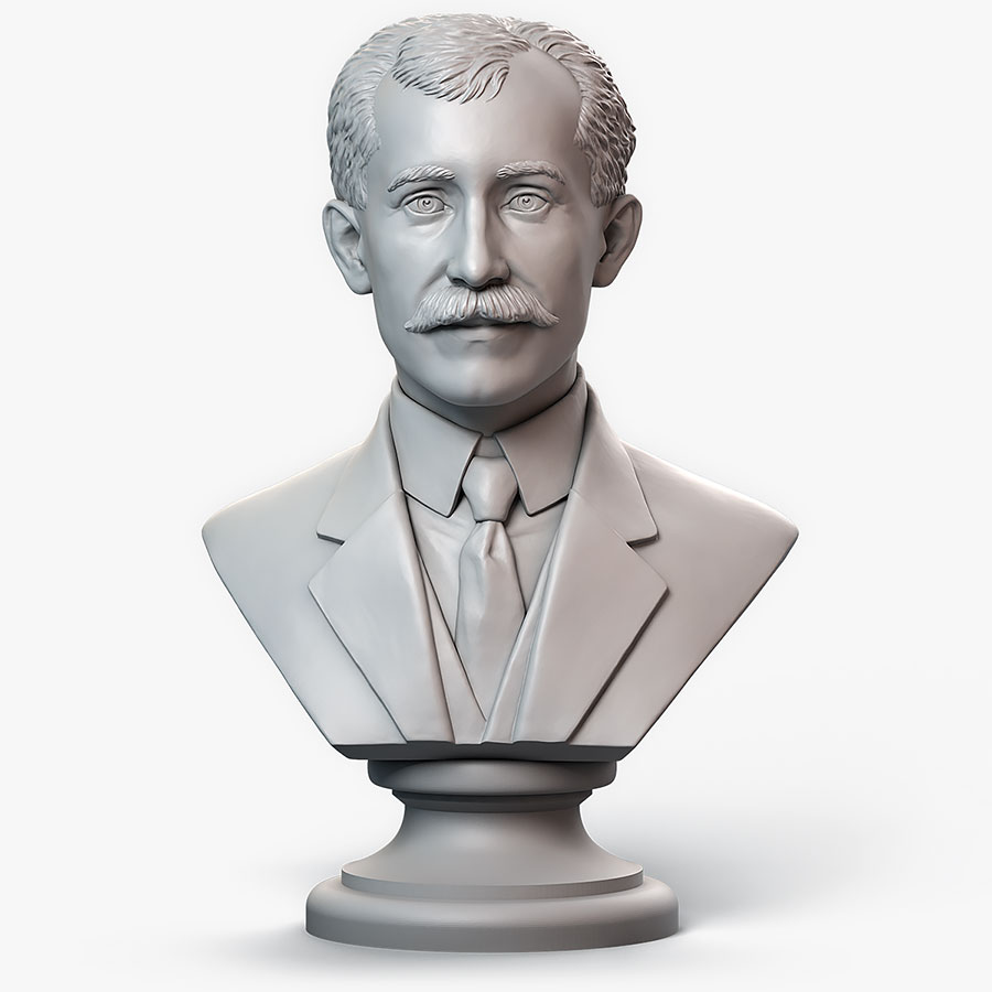 3D модель портрет STL файл 3d печати. Цифровая скульптура на заказ