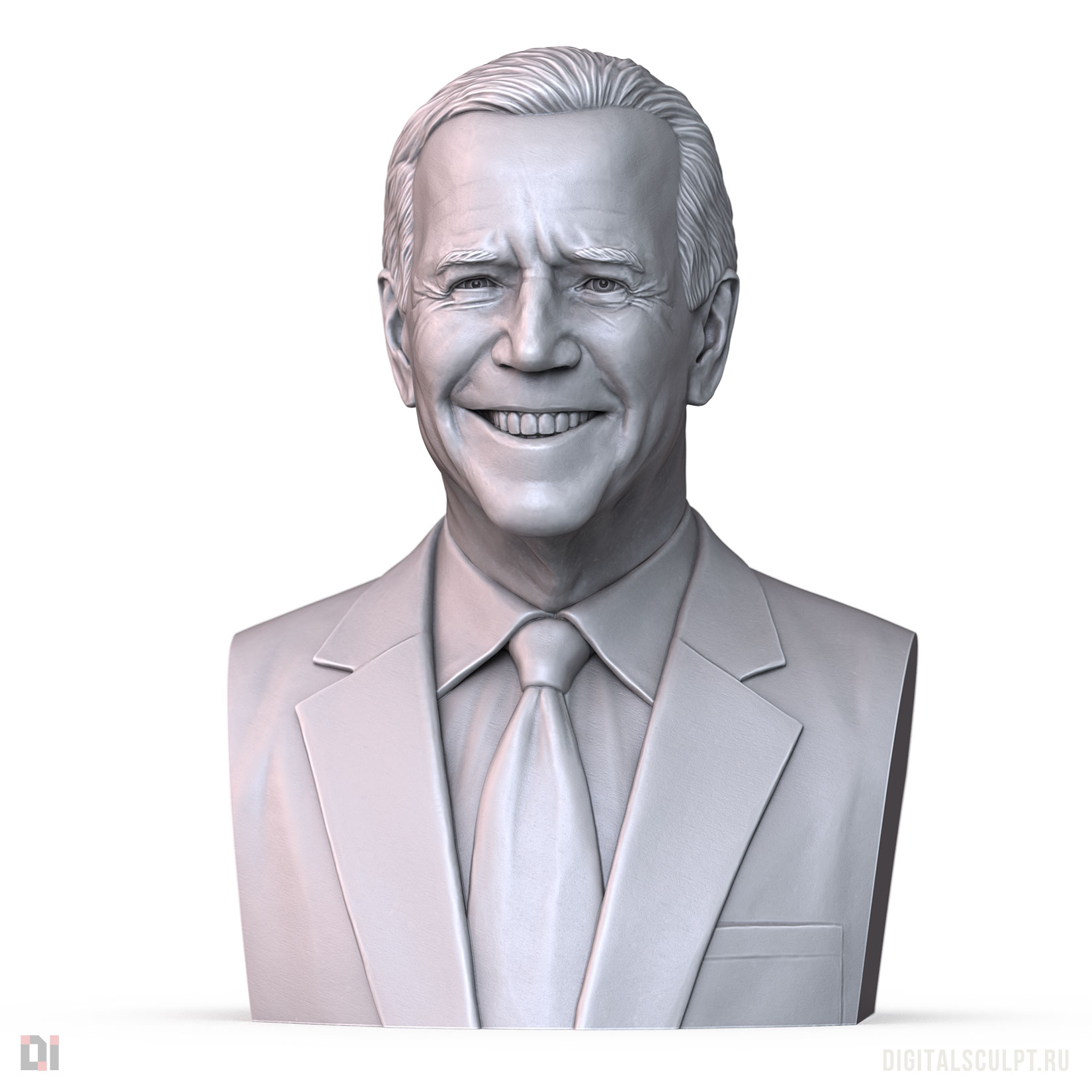 3D-портрет мужчины по фотографиям, цифровая скульптура для 3D-печати и ЧПУ